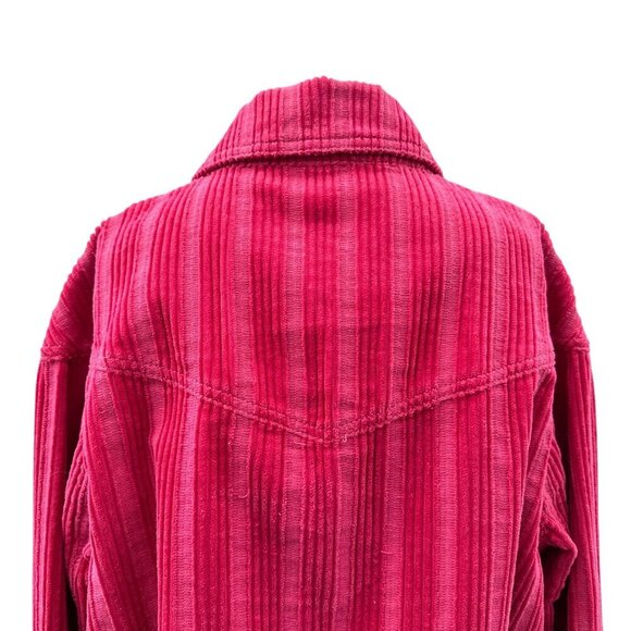 Cabi Cheeky‎ Topper Pink Corduroy Jacket #4124 Long Sleeve Button Front Women XS - Picture 5 of 12
